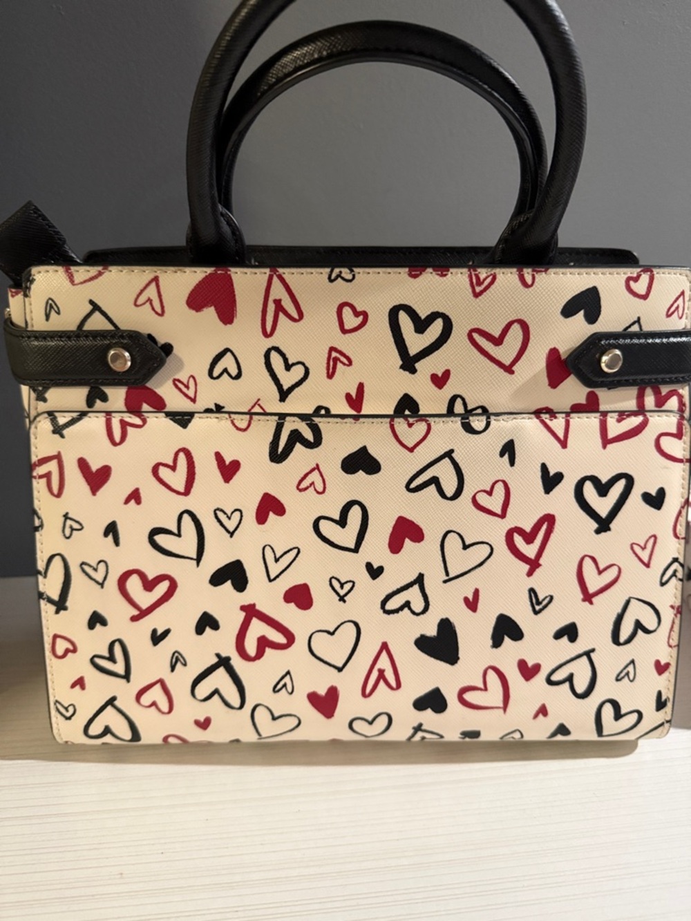 Kate Spade New York Staci Medium Satchel scribble hearts w/matching wallet $520 - Picture 12 of 12